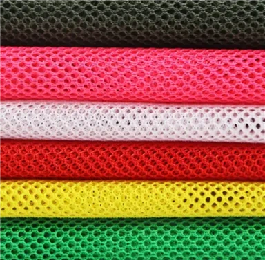 Tela de malla neta de los deportes que hace punto del forro respirable del poliéster de la deformación para el bolso de la fruta