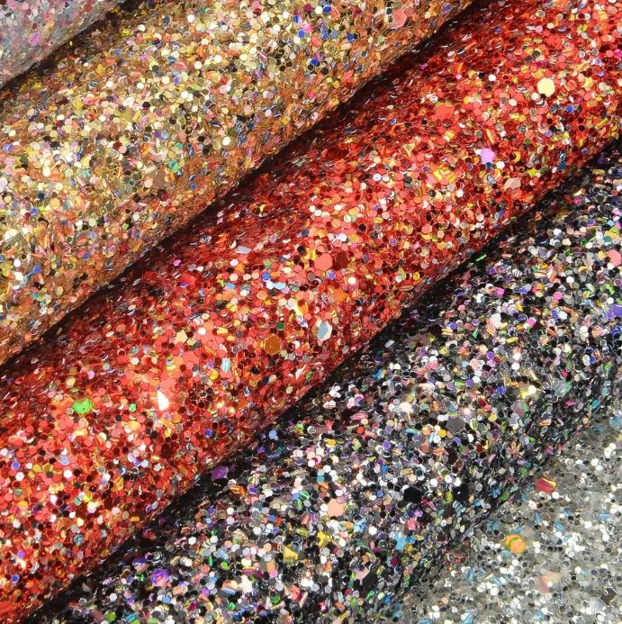 Cheap Pu Glitter Leather