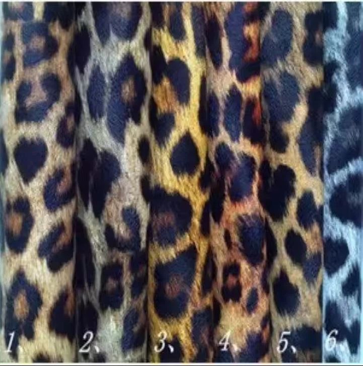 Professional Leopard PU Printed Leather For Shoes And Bags