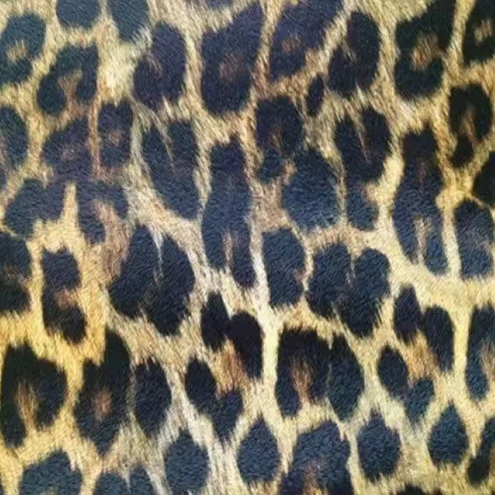 Professional Leopard PU Printed Leather For Shoes And Bags