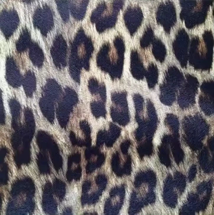 Professional Leopard PU Printed Leather For Shoes And Bags