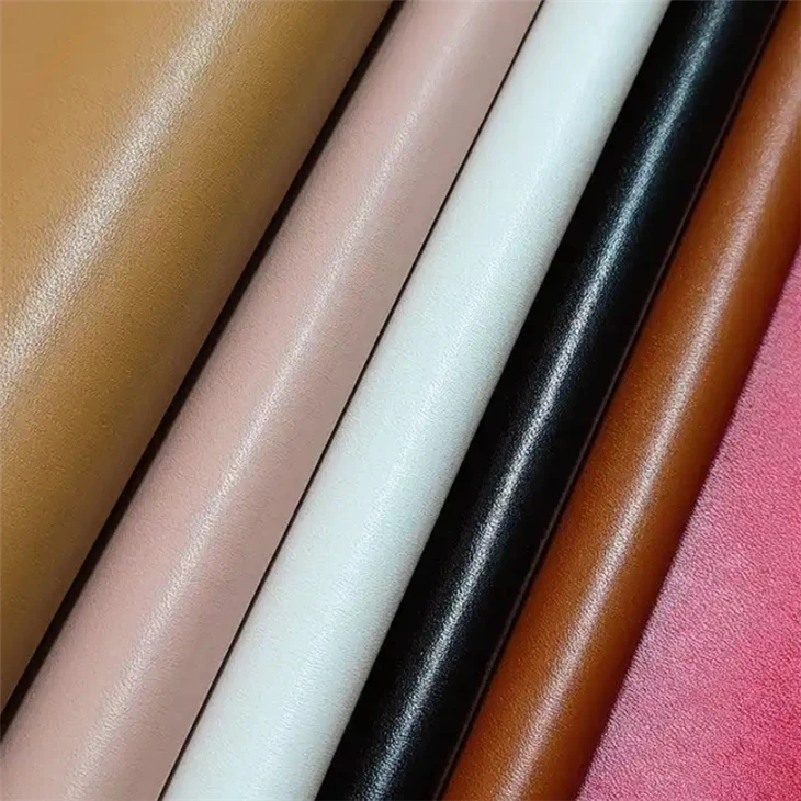 Material de cuero sintético de PVC