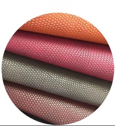 Cuero recubierto de PVC para calzado.